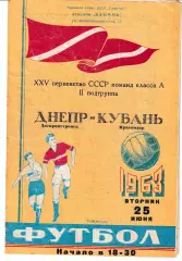 Кубань Краснодар - Днепр Днепропетровск 1963