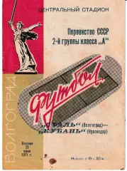 Сталь Волгоград - Кубань Краснодар 1971
