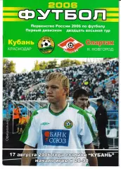 Кубань Краснодар - Спартак Нижний Новгород 2006