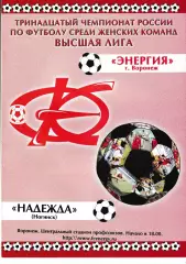 Энергия Воронеж - Надежда Ногинск 2004 второй этап