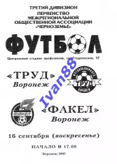 Труд Воронеж - Факел Воронеж 2007