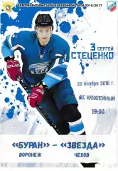 Буран Воронеж - Звезда Чехов 23 ноября 2016