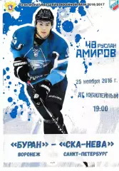 Буран Воронеж - СКА-Нева Санкт-Петербург 25 ноября 2016