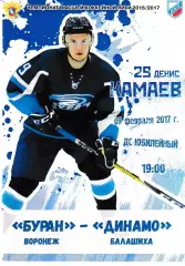 Буран Воронеж - Динамо Балашиха 7 февраля 2017