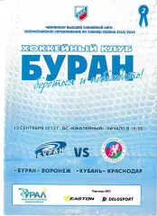 Буран Воронеж - Кубань Краснодар 13 сентября 2013