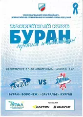 Буран Воронеж - Зауралье Курган 23 октября 2013
