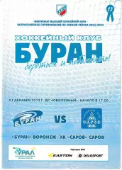 Буран Воронеж - ХК Саров 1 декабря 2013