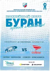 Буран Воронеж - Сокол Красноярск 19 января 2014