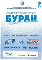 Буран Воронеж - Лада Тольятти 12 февраля 2014