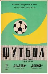 Спартак Москва - Оденсе Дания 1984 Кубок УЕФА
