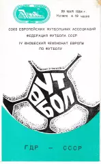 СССР - ГДР 1984