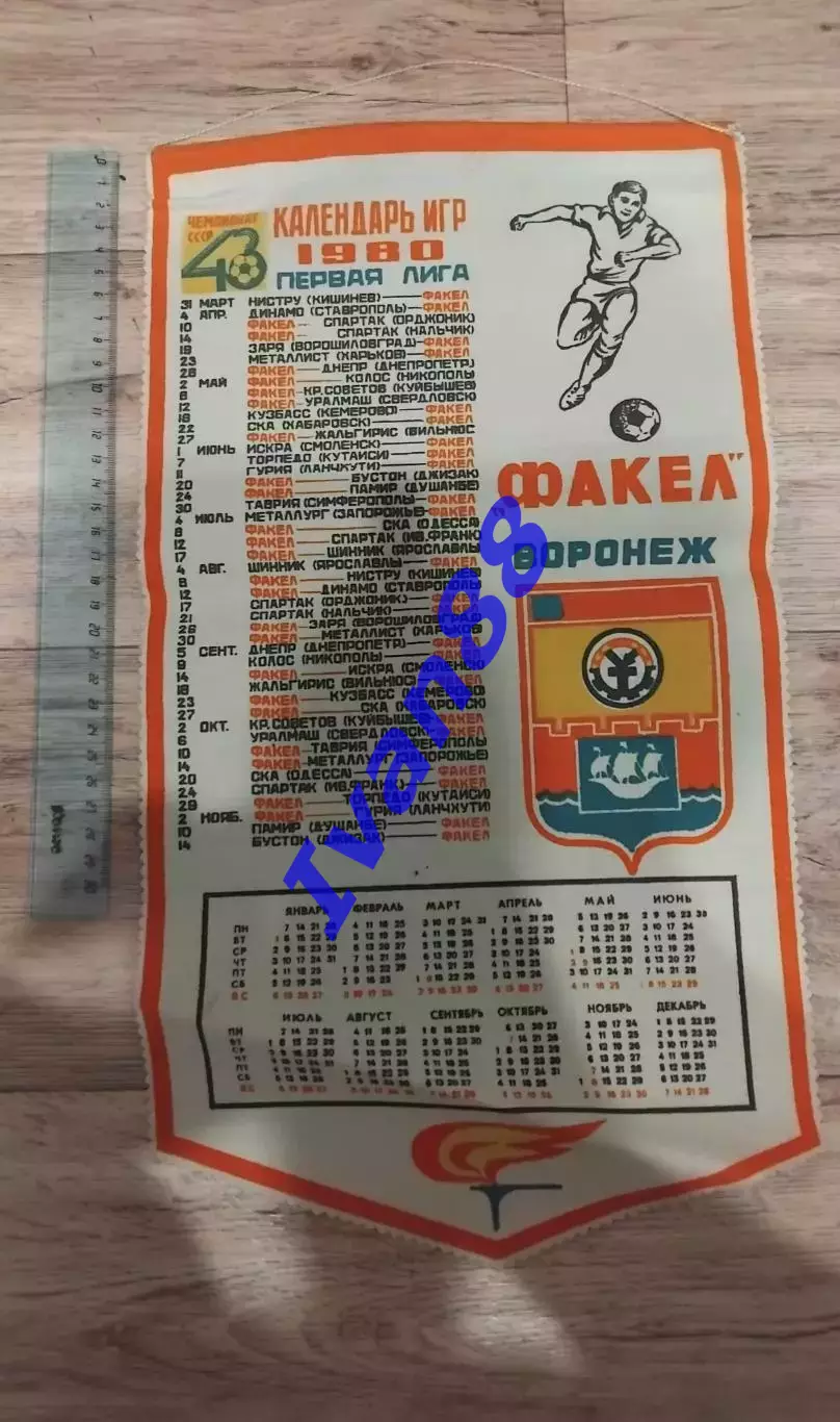 Факел Воронеж 1980