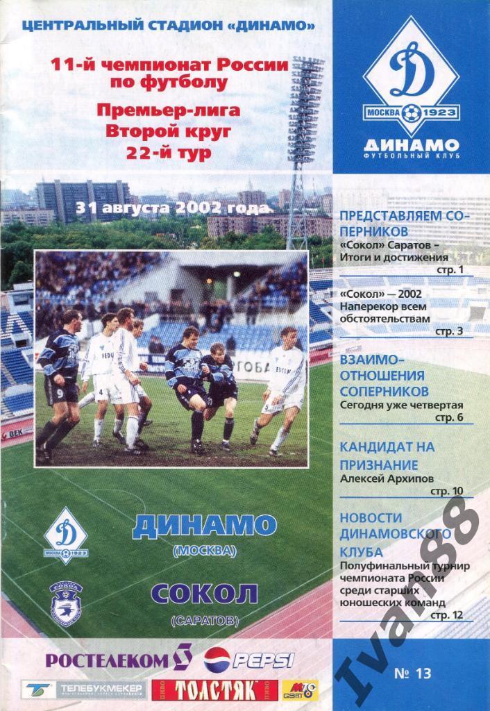 Динамо Москва - Сокол Саратов 2002