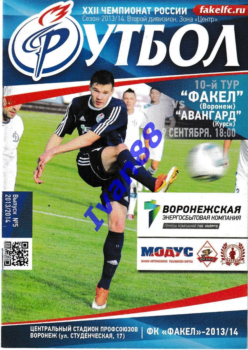 Факел Воронеж - Авангард Курск 9 сентября 2013