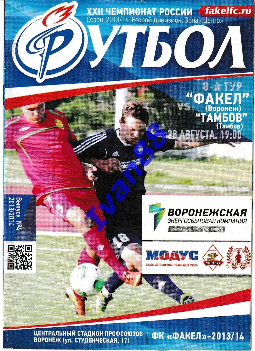 Факел Воронеж - Тамбов 28 августа 2013