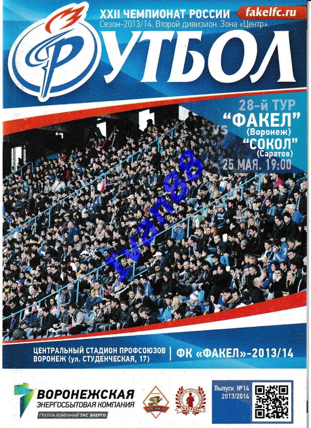 Факел Воронеж - Сокол Саратов 25 мая 2014