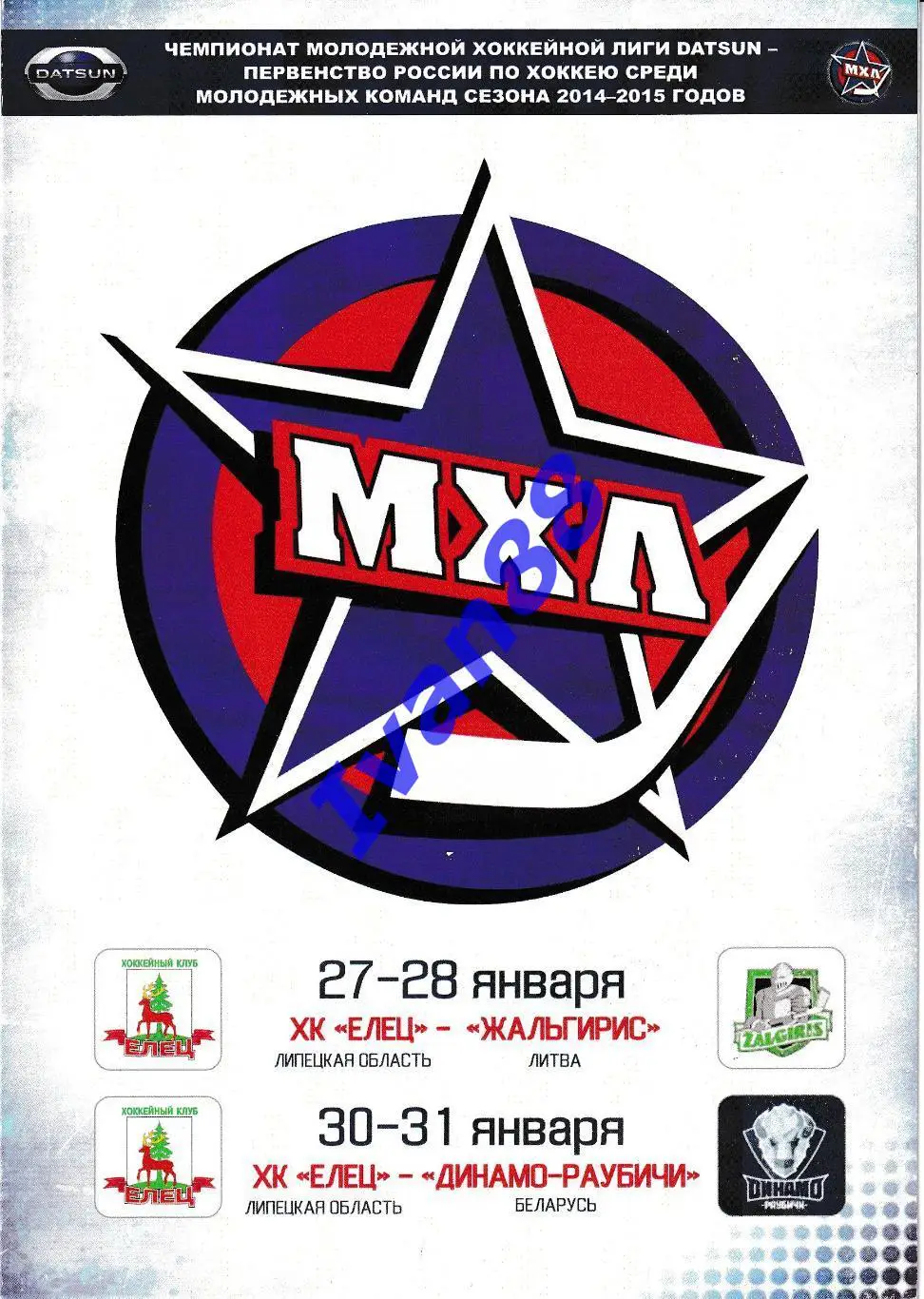 Елец - Жальгирис Литва, Динамо-Раубичи Беларусь 2014/2015