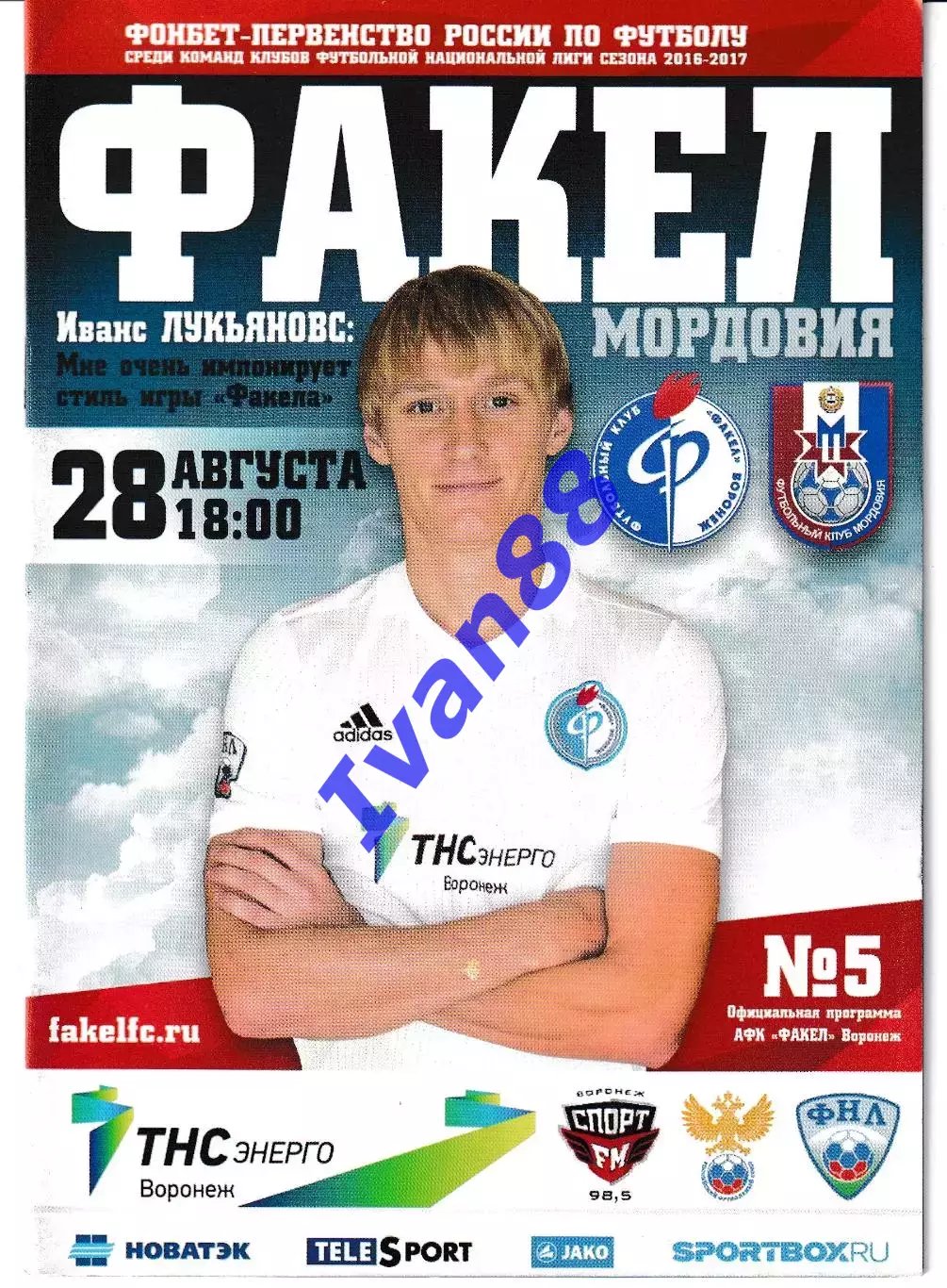 Факел Воронеж - Мордовия Саранск 2016