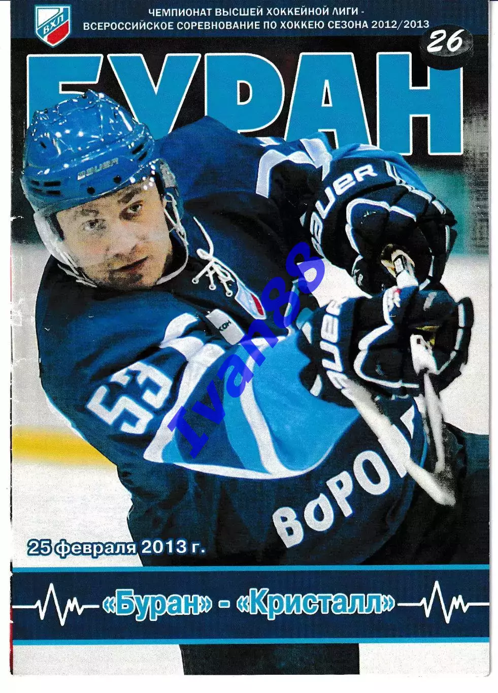 Буран Воронеж - Кристалл Саратов 25 февраля 2013