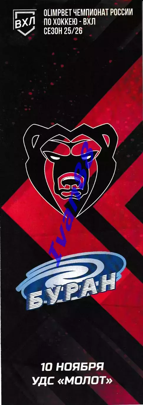 Молот Пермь - Буран Воронеж 10 ноября 2025
