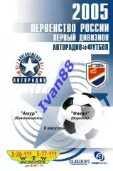 Амур Благовещенск - Факел Воронеж 2005