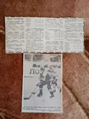 Фото.Хоккей.Приз Советский спорт.С.Капустин-Спартак (Москва).