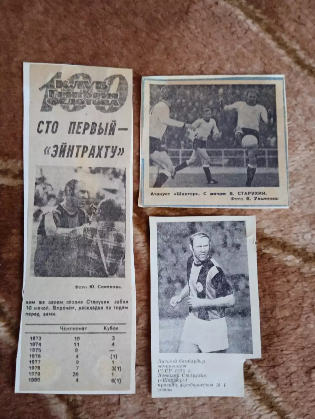 Фото.Футбол.В.Старухин - Шахтер (Донецк)