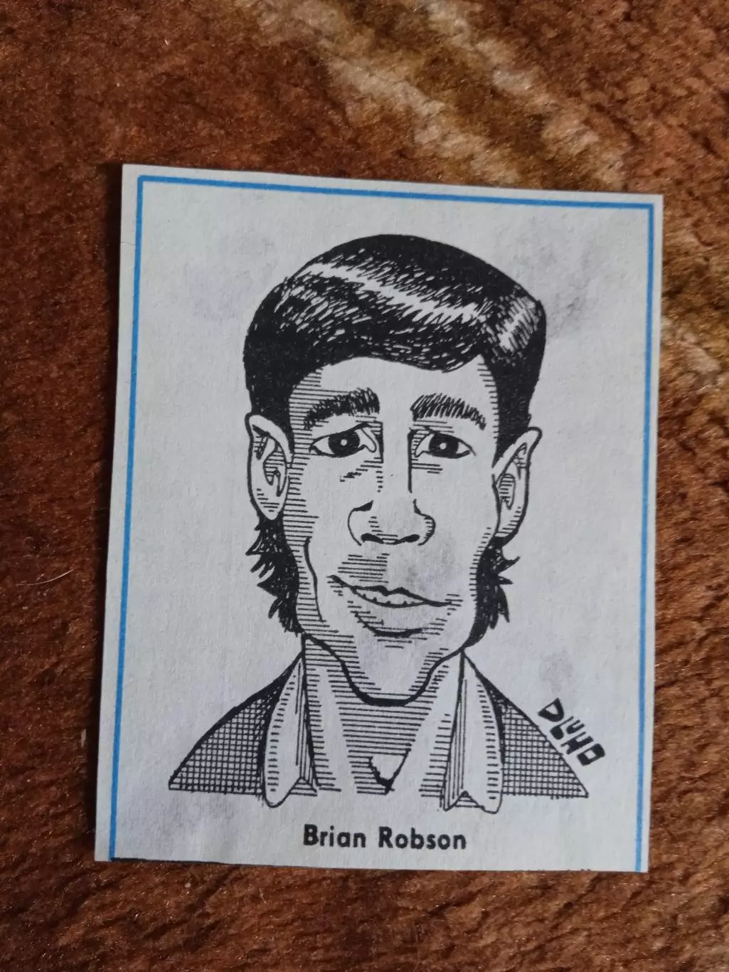 Фото.Футбол.Б.Робсон (Англия).Шарж.