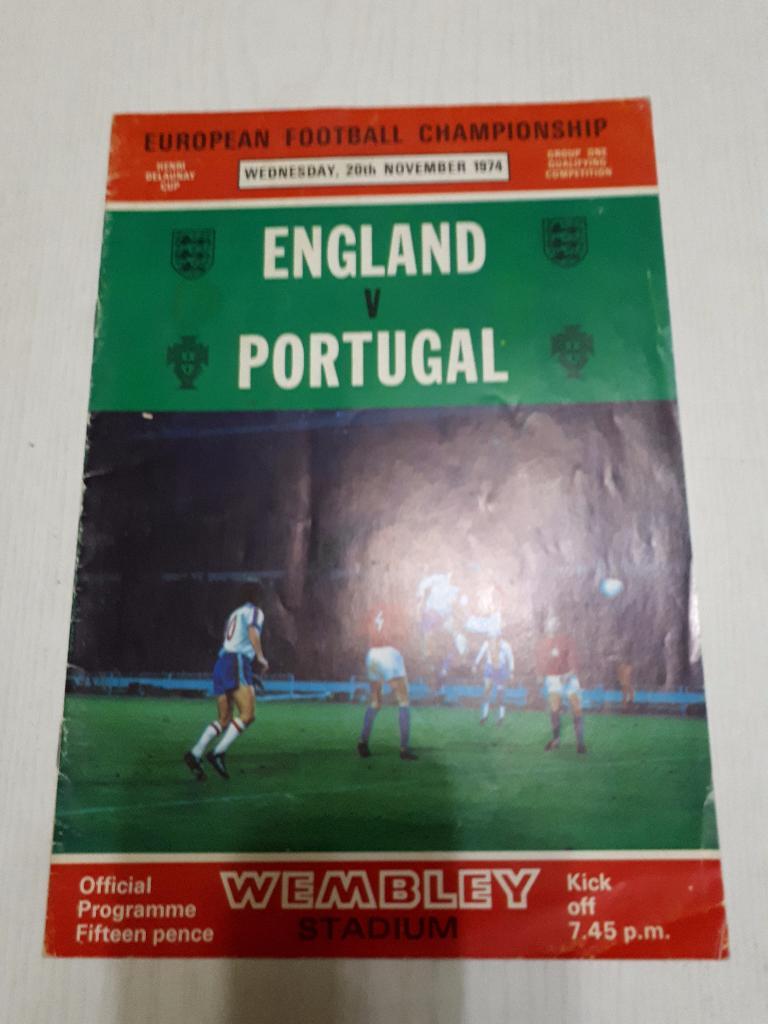 Англия - Португалия ОЧЕ 20.11.1974 г.