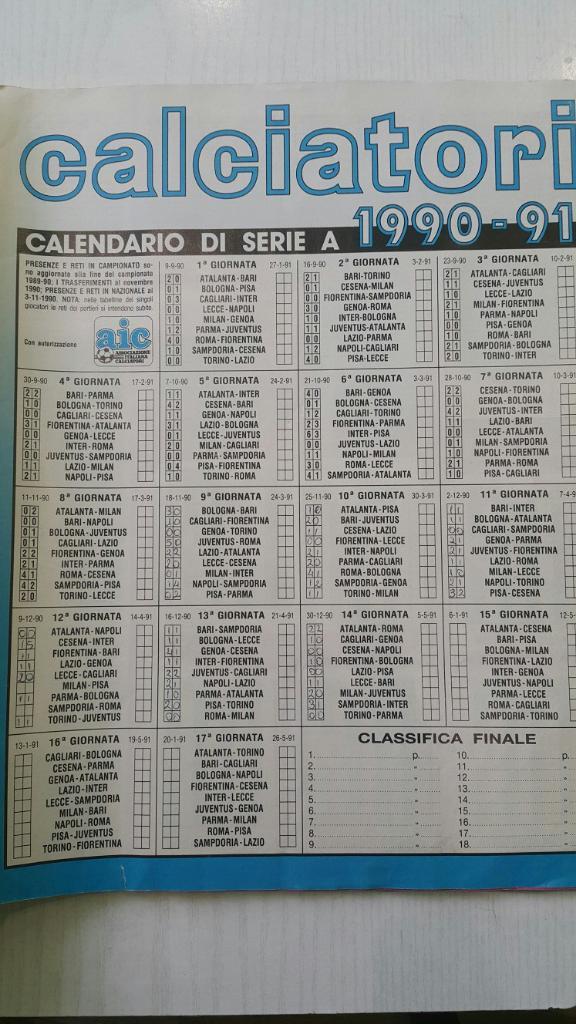 Альбом Панини.Футбол. Италия 1990-1991 г.(изд. Италия, полный, 676 наклеек). 5