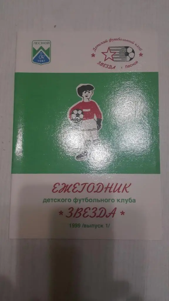 Футбол. Ежегодник. ДФК Звезда (Лесной) 1999 г.