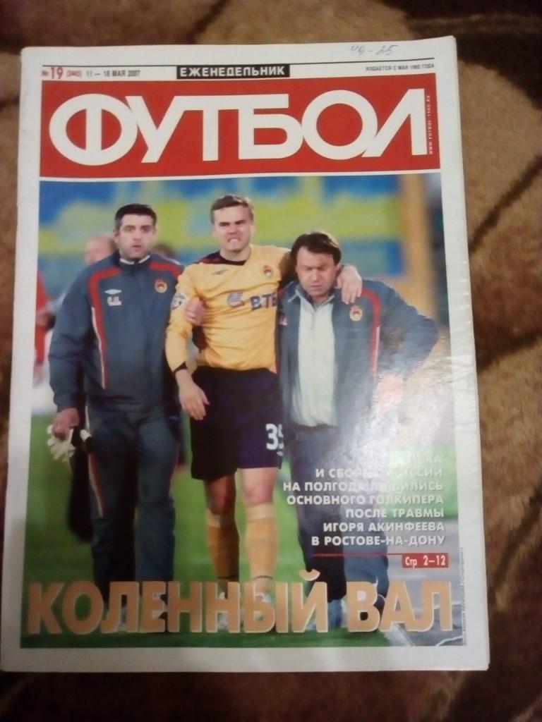 Футбол № 19 2007 г. + постер