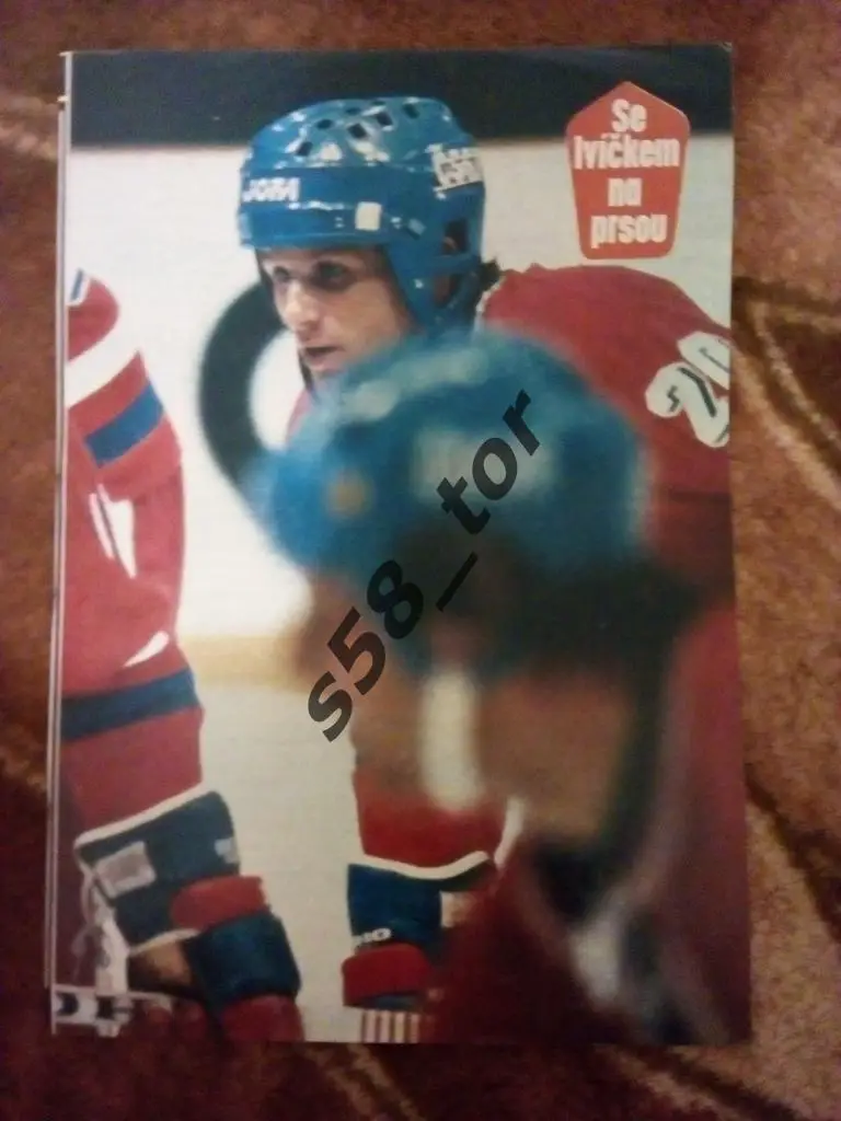 Постер.Хоккей.И.Лала (ЧССР). Журнал Стадион.