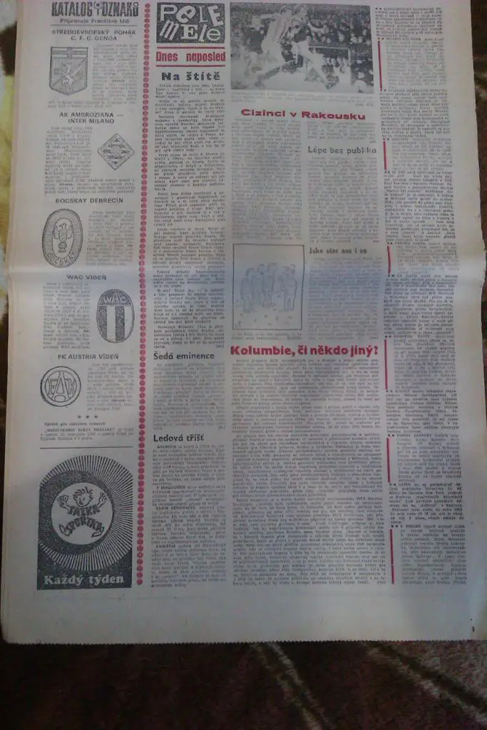 Газета.Еженедельник.Гол (Футбол-Хоккей) (ЧССР) № 44 - 1980 г. (12 стр.) 1