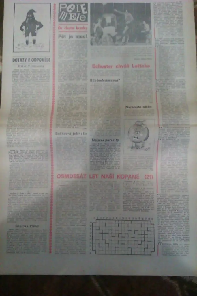 Газета.Еженедельник.Гол (Футбол-Хоккей) (ЧССР) № 43 - 1981 г. (12 стр.) 1