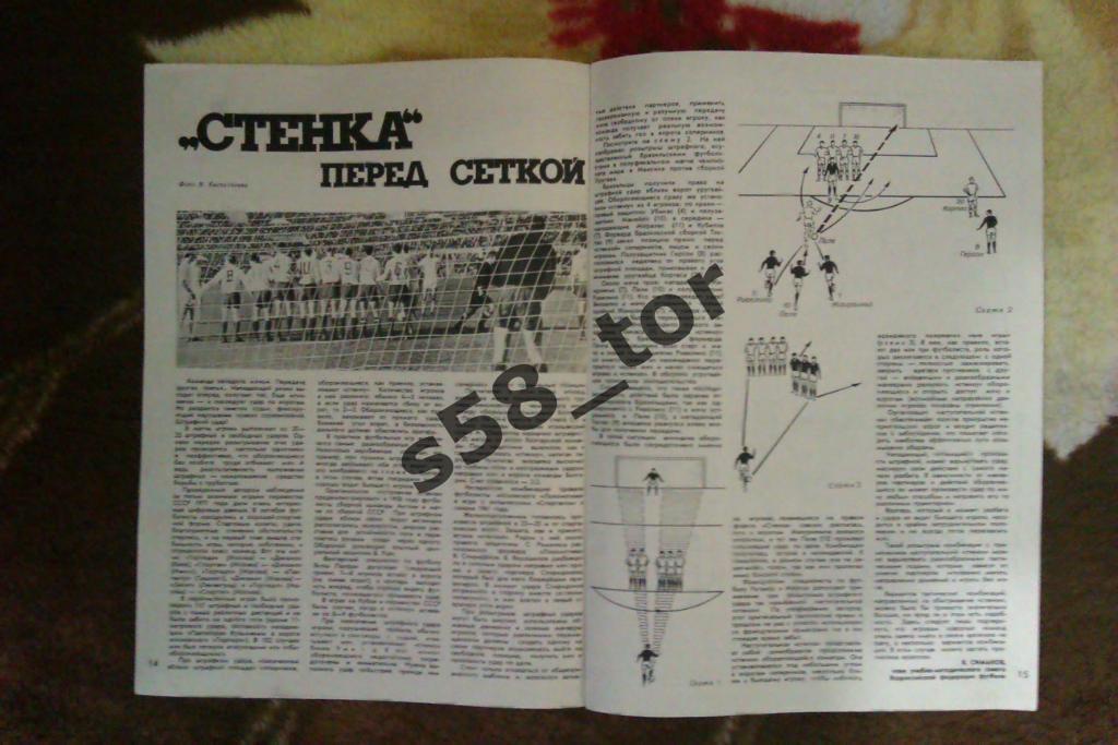 Статья.Фото.Футбол.Тактика. Журнал Спортивные игры 1971 г.