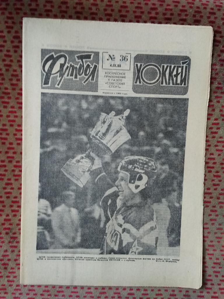 Футбол - Хоккей №36 1988 г.
