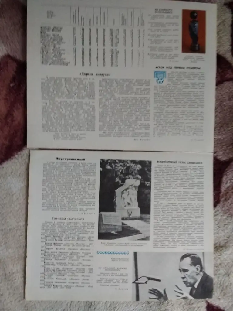 Статья.Фото.Футбол. В.Синявский.СССР.1975 г.