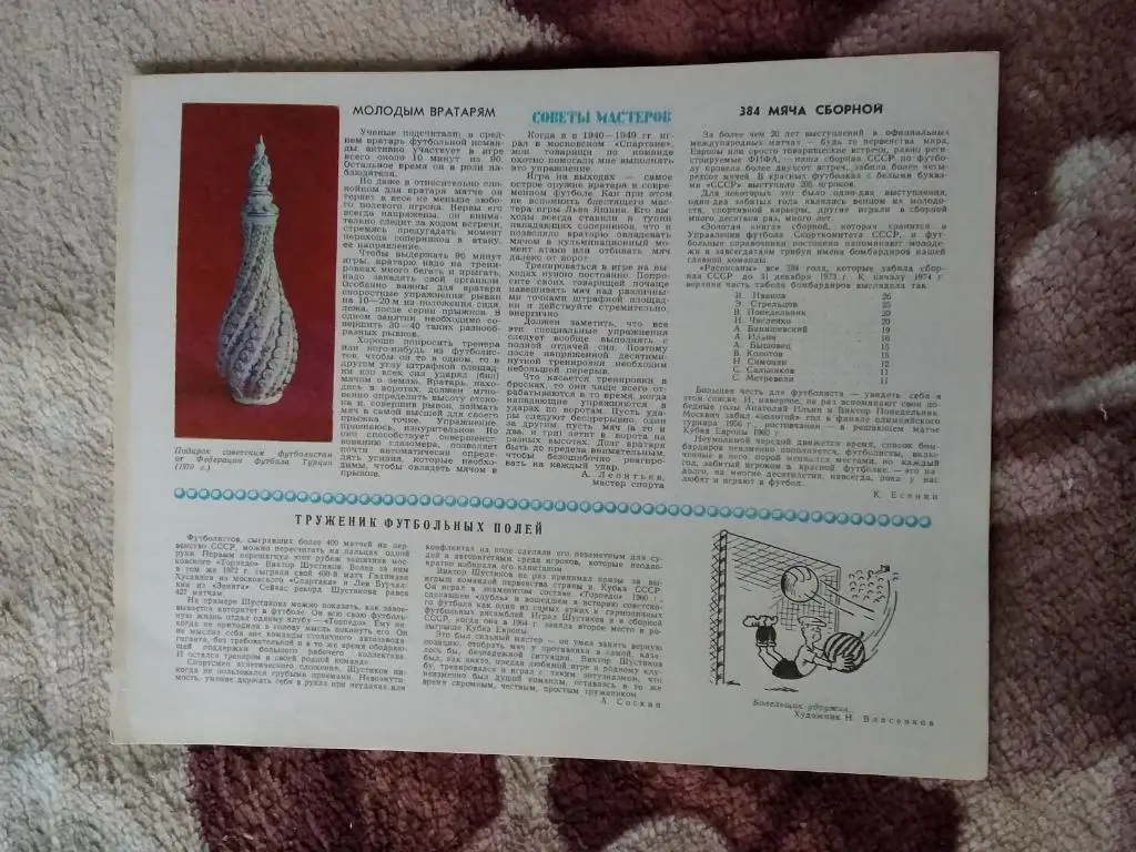 Статья.Футбол.В.Шустиков - Торпедо (Москва,СССР).1975 г.