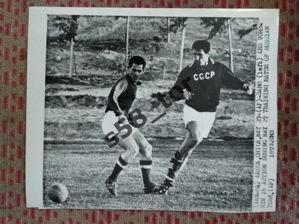Фото АП.Футбол.Чемпионат мира по футболу 1962.Чили.Тренировка сборной СССР (2).