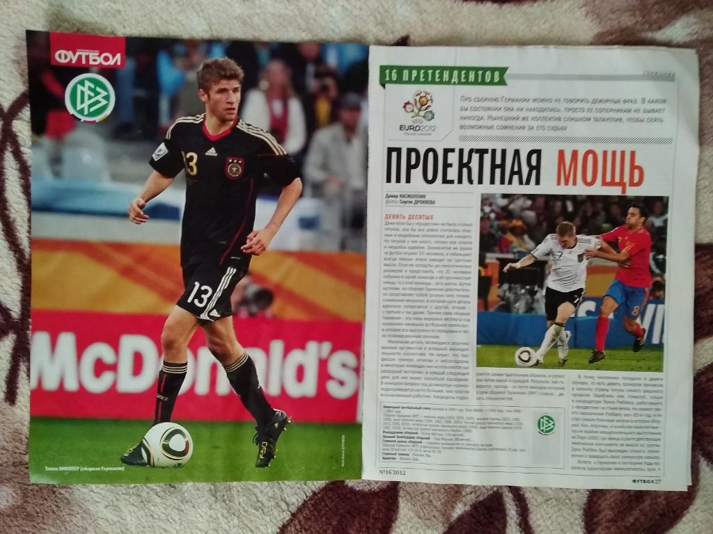 Постер.Футбол.Германия - участник ЧЕ 2012 г. 1