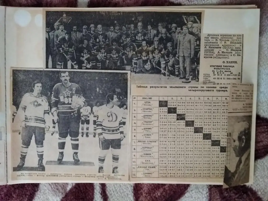 Фото.Хоккей.Альбом с вырезками.Чемпионат и Кубок СССР по хоккею 1980-1983. 7
