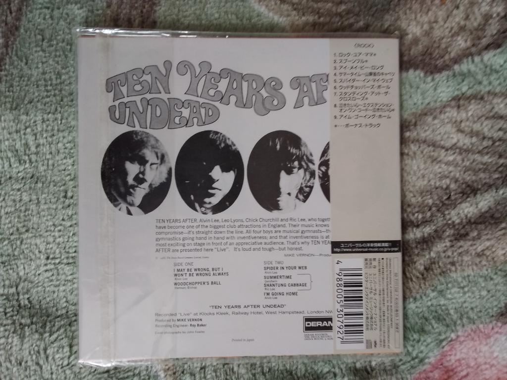 Музыка.Ten Years After.1968. Мини-винил.Япония. 1