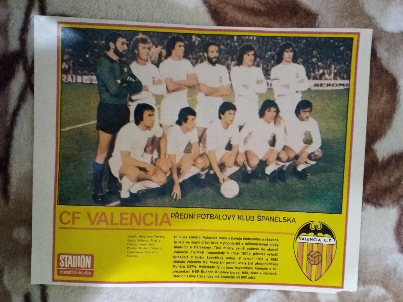 Постер.Футбол.Валенсия (Испания).Стадион.