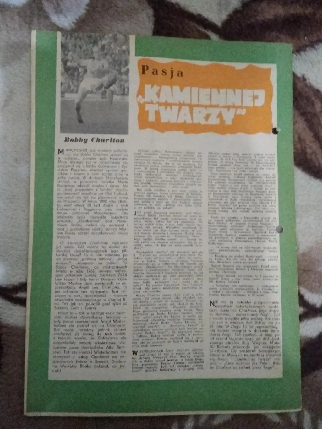 Газета.Футбол.Пилка ножна № 5 1971 г. (Польша). 1
