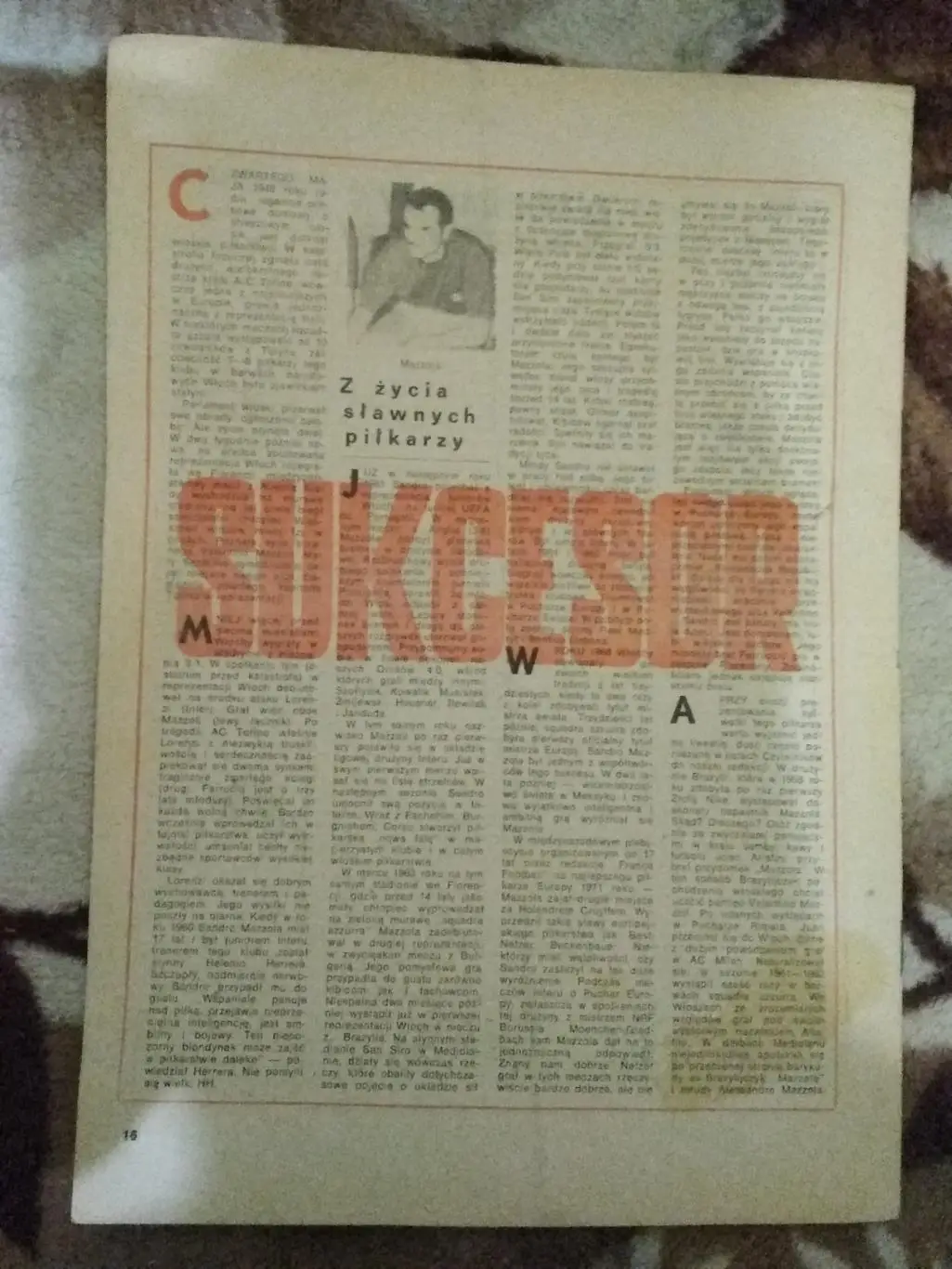 Газета.Футбол.Пилка ножна № 6 1972 г. (Польша). 1