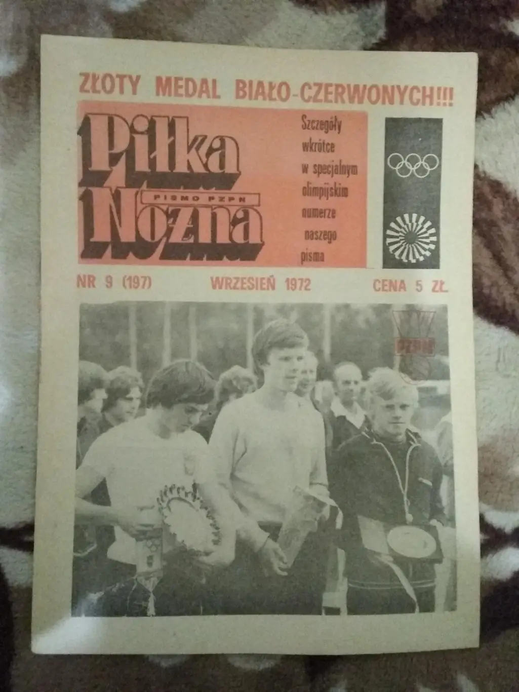 Газета.Футбол.Пилка ножна № 9 1972 г. (Польша).