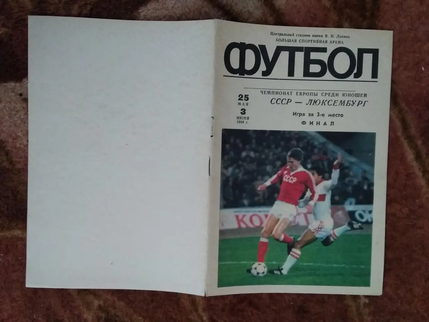 Чемпионат Европы по футболу 1984.Юноши.СССР.Москва. Лужники.Общая.