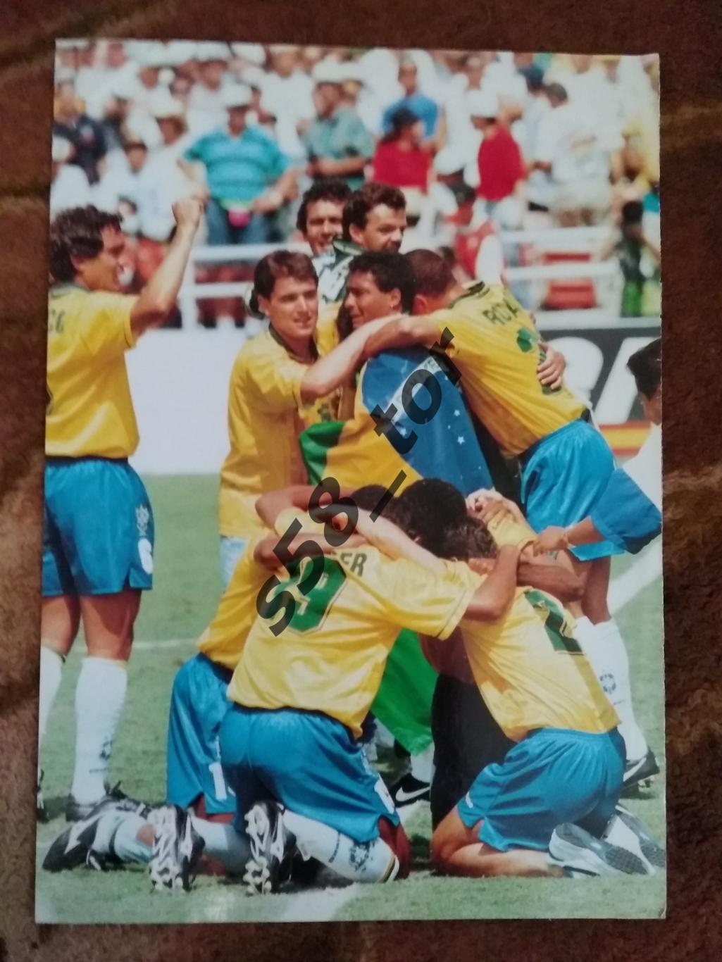 Постер.Футбол.Бразилия - чемпион мира 1994.ЧМ 1994 США.