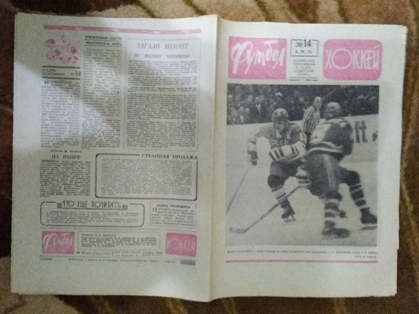 Футбол-Хоккей № 4 1973 г. (ЧМ Москва).